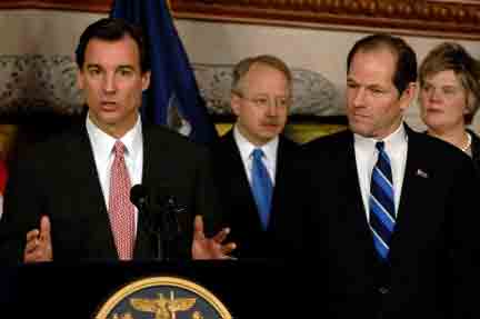 Tom Suozzi And Eliot Spitzer Announce The Commission On Property Tax Relief
