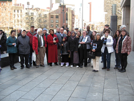 Albany Supporters Of Aref And Hossain Outside The Federal Courthouse In NY City, March 2008