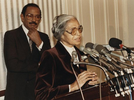 A Younger John Conyers With Rosa Parks