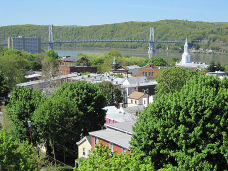 Rooftops Of Poughkeepsie, Between The Train Station And The Walkway
