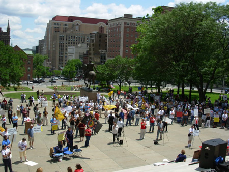 Tea Party Rally In June, 2010 At The Capitol Was Sparsely Attended, No Curious Onlookers