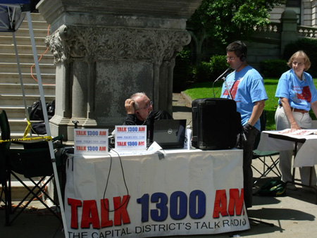 Booth At Tea Party Rally In Albany, June 2010