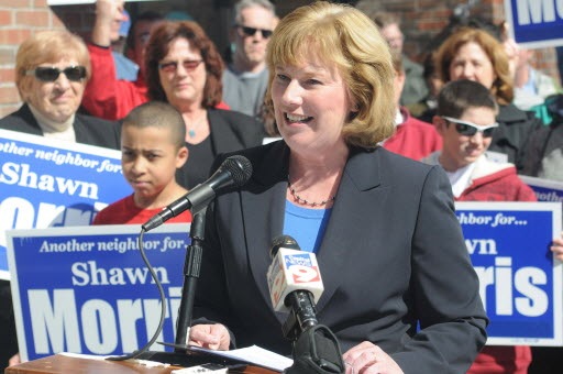 Shawn Morris Announcing Her Run For Mayor, 2009
