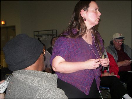 Kristina Younger At A Public Meeting Last Year (Best Photo I Could Find)
