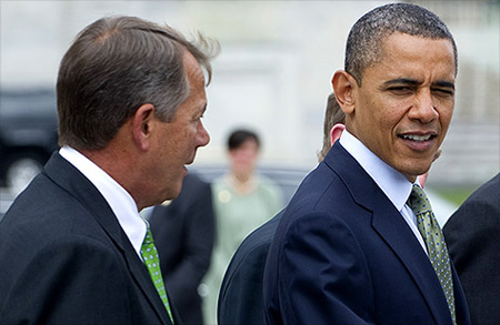 Top Gop John Boehner And The President Discuss How Best To Serve The One Percent