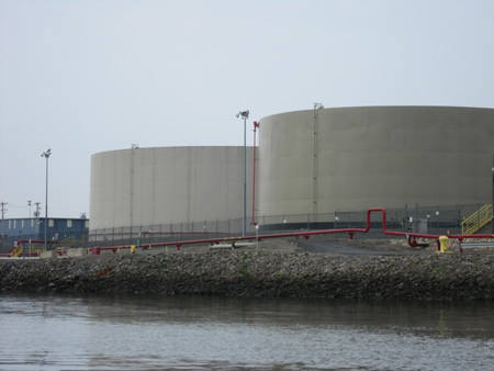 Newly Constructed Oil Storage Tanks At The Port Of Albany, Photo From 2010