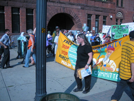 The Wife Leads A March For Aref And Hossain, Albany 2009