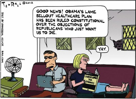 The Book Title Is "Unemployment For Dummies" (Ted Rall)