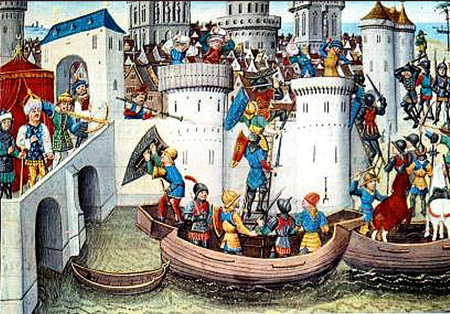 Fall Of Constantinople, 1204 (Illustration From The 1300s)