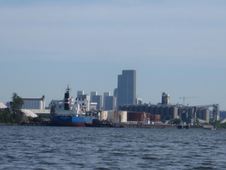 Port Of Albany Seen From The Rensselaer Side Of The Hudson