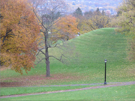 The Steep Hill Across From Stewarts In Better Weather