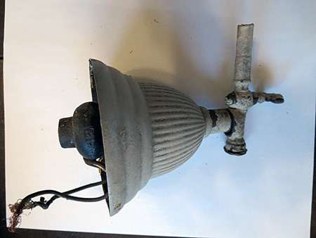Combination Gas And Electric Lighting Fixture, Circa 1880