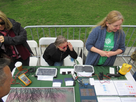 Display Table, Earth Day Science March, Albany NY