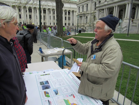 Dr. Ed Landing Explains The Geology Of Fracking, Earth Day Science March, Albany NY