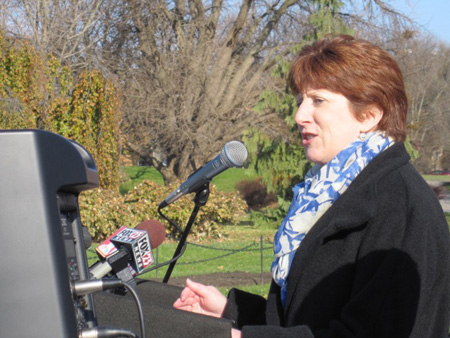 Kathy Sheehan Announcing Her First Mayoral Campaign In Washington Park, March 2013