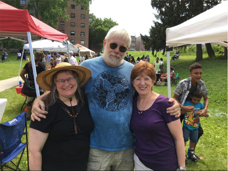 The Blogger, Mayor Sheehan And The Wife, Juneteenth Celebration, Lincoln Park 2017