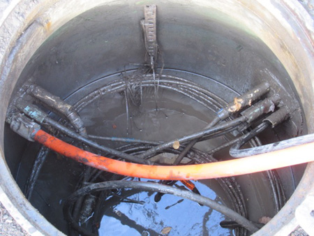 Inside The Pit After Pumping: Mud, Muck and Oily Water