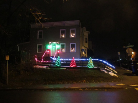 My Neighbor’s Xmas Lights Which Has Nothing To Do With Anything But Hey I Thought They Looked Pretty