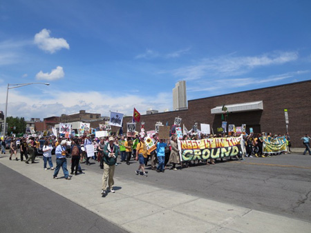 Albany March Against The Bomb Trains, May 2016