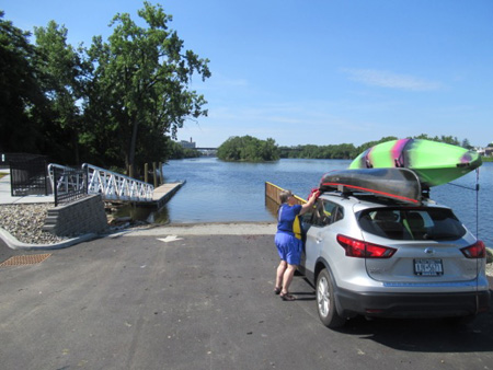 The Ingalls Avenue Boat Launch, Dropping The Boats among The Goose Poop