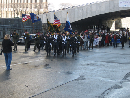 Assembling In Front Of The State Museum